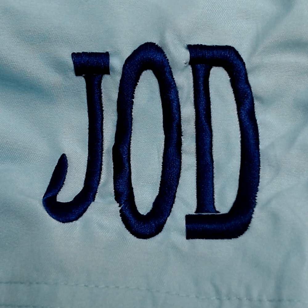 BLOOPER KIDS: Monogrammed Boys Swim Trunks
