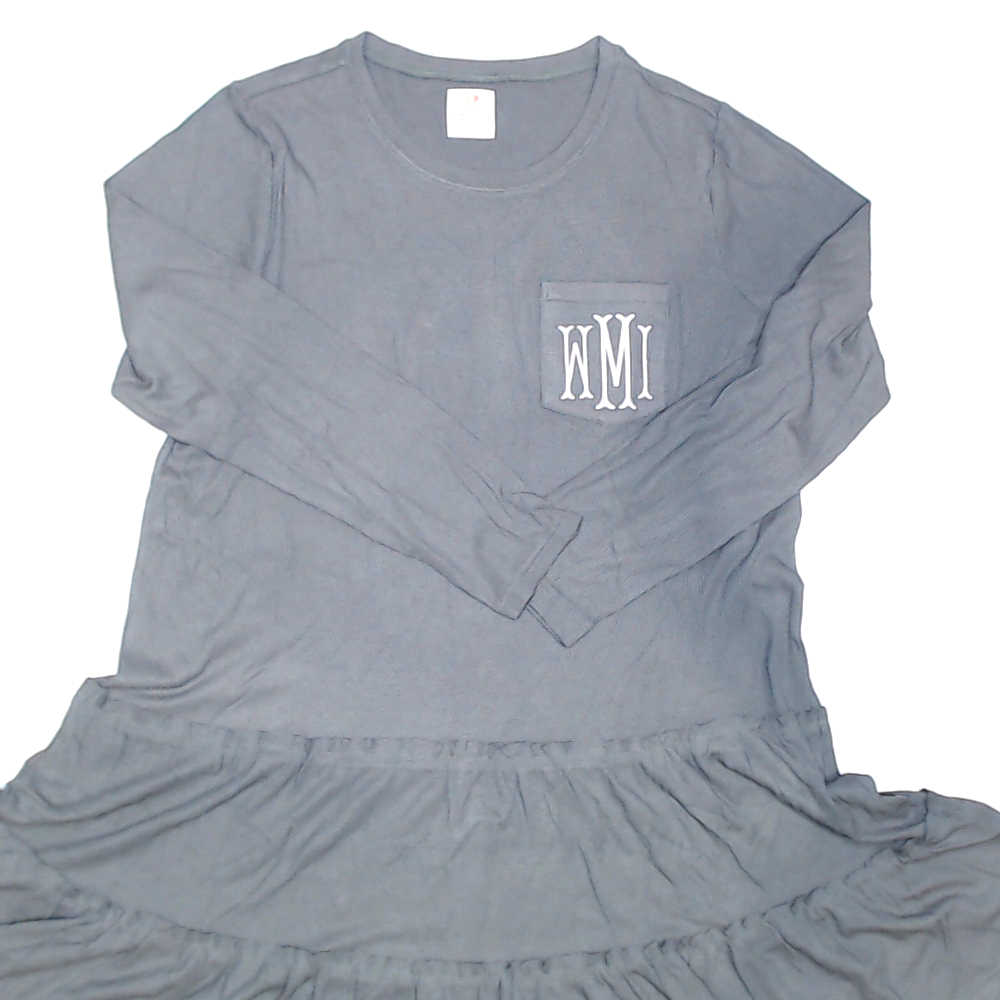 BLOOPER CLOTHING: Monogrammed Waffle Dress