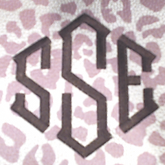 BLOOPER BAG: Monogrammed Metallic Leopard Tote Bag