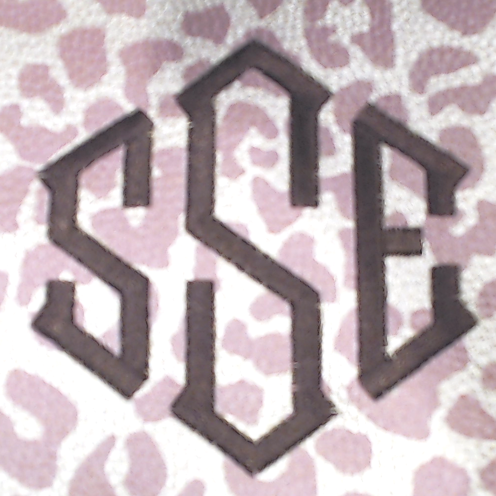 BLOOPER BAG: Monogrammed Metallic Leopard Tote Bag