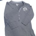 BLOOPER CLOTHING: Monogrammed Henley