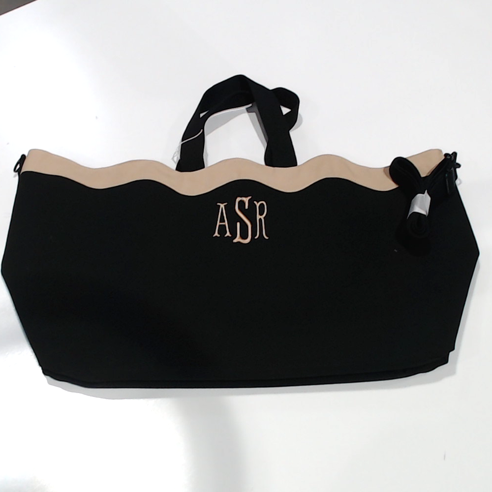 BLOOPER BAG: Monogrammed Wavy Top Weekender