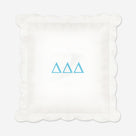 Delta Delta Delta Pillow Sham | White