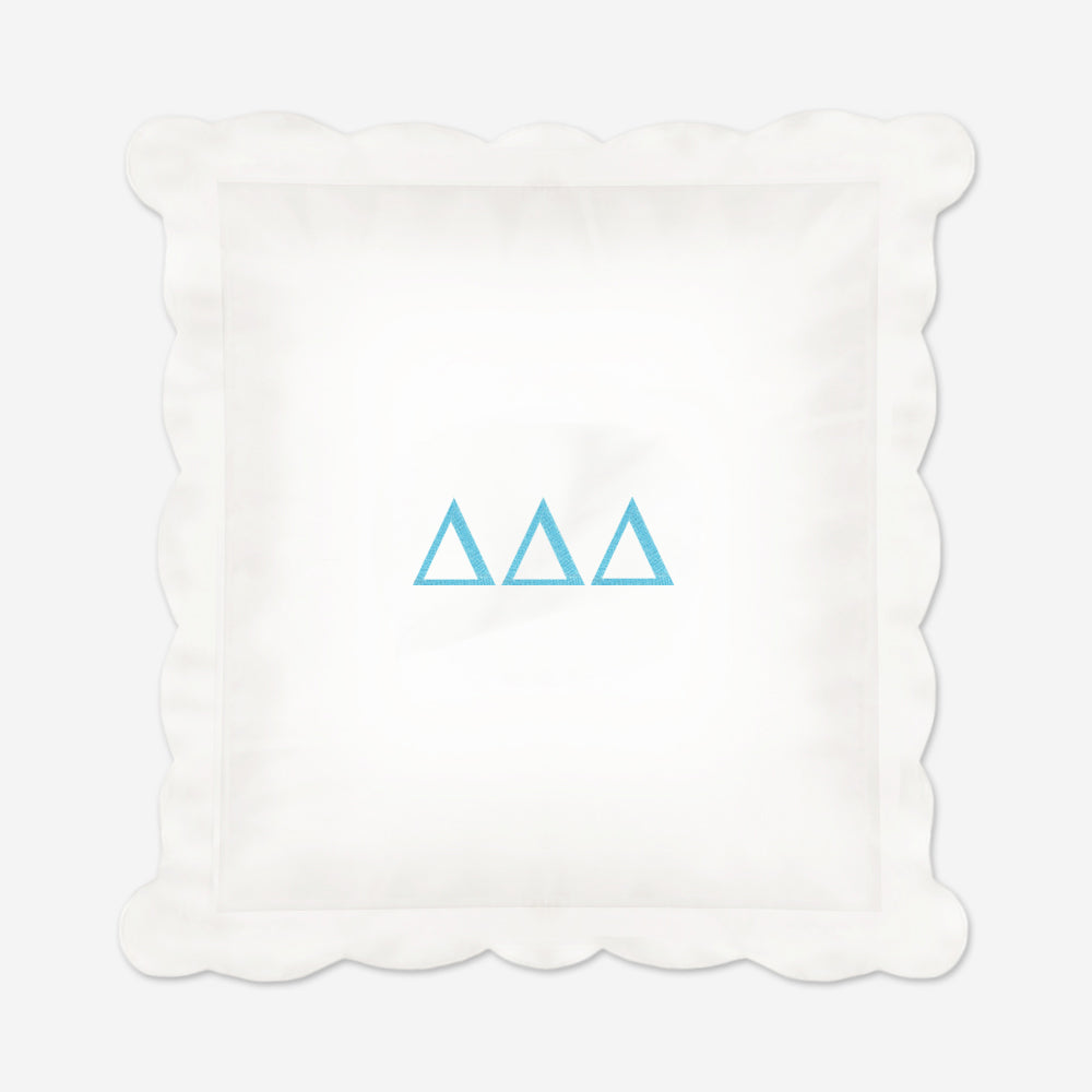 Delta Delta Delta Pillow Sham | Sorority Custom Pillow Cover