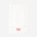 chi omega scalloped picture frame