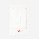 Chi Omega Scalloped Picture Frame | Clear