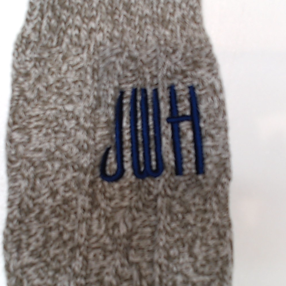BLOOPER ACCESSORY: Monogrammed Socks