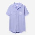 monogrammed fishing shirt in lavender