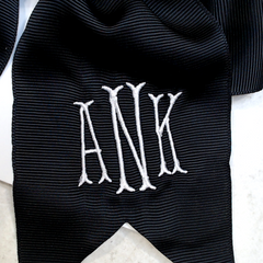 BLOOPER KIDS: Monogrammed Girls Hair Bow