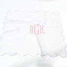 BLOOPER ACCESSORY: Monogrammed Scalloped Pillow Sham