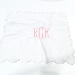 BLOOPER ACCESSORY: Monogrammed Scalloped Pillow Sham