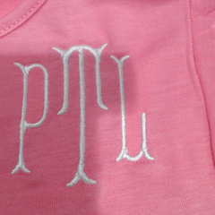 BLOOPER KIDS: Monogrammed Girls Flutter Sleeve Dress