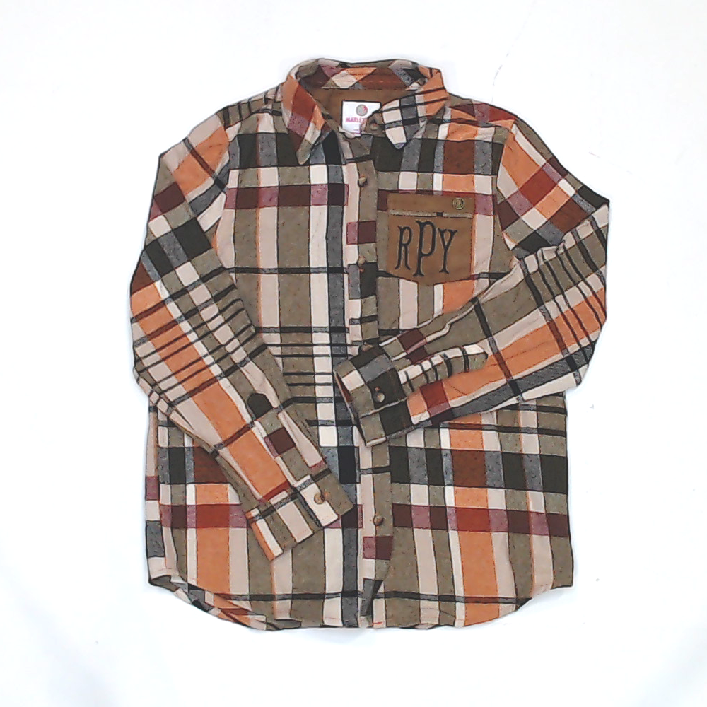 BLOOPER KIDS: Monogrammed Kids Plaid Layering Tunic