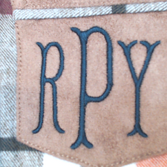 BLOOPER KIDS: Monogrammed Kids Plaid Layering Tunic