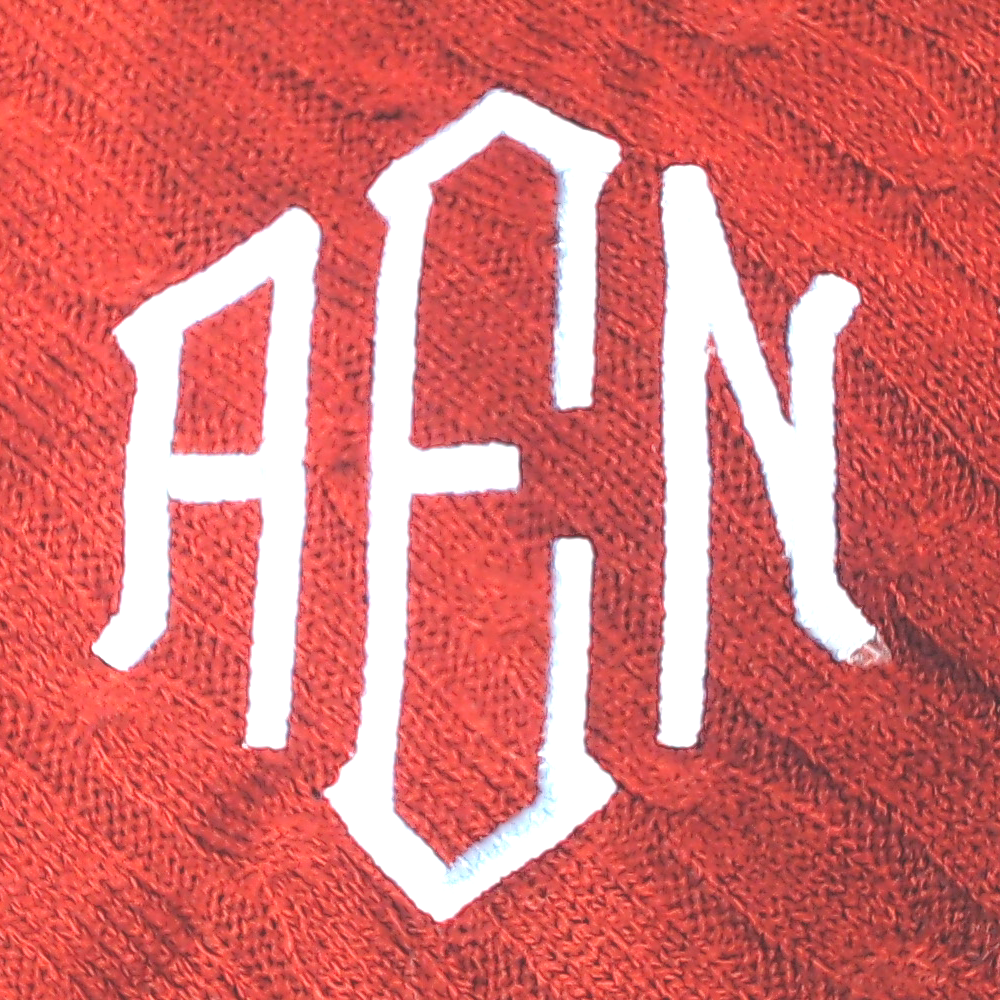 BLOOPER CLOTHING: Monogrammed Poncho