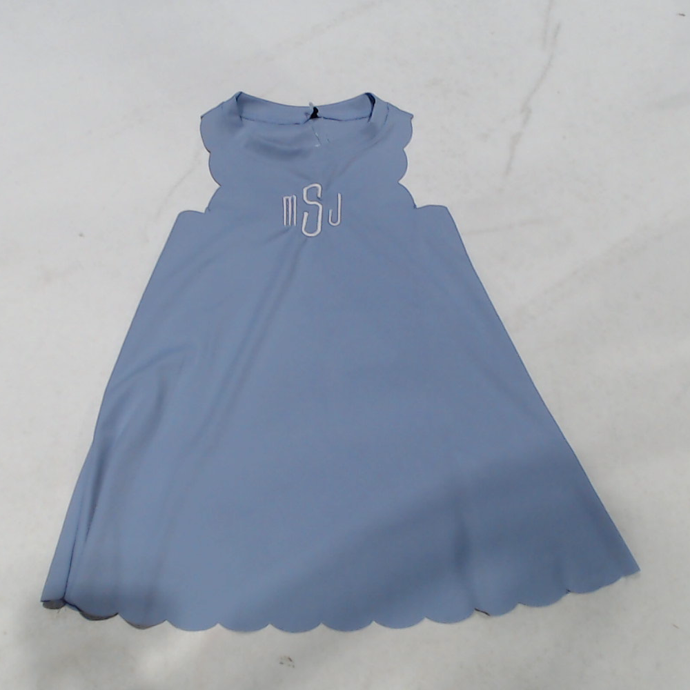 BLOOPER KIDS: Monogrammed Girls Scallop Dress