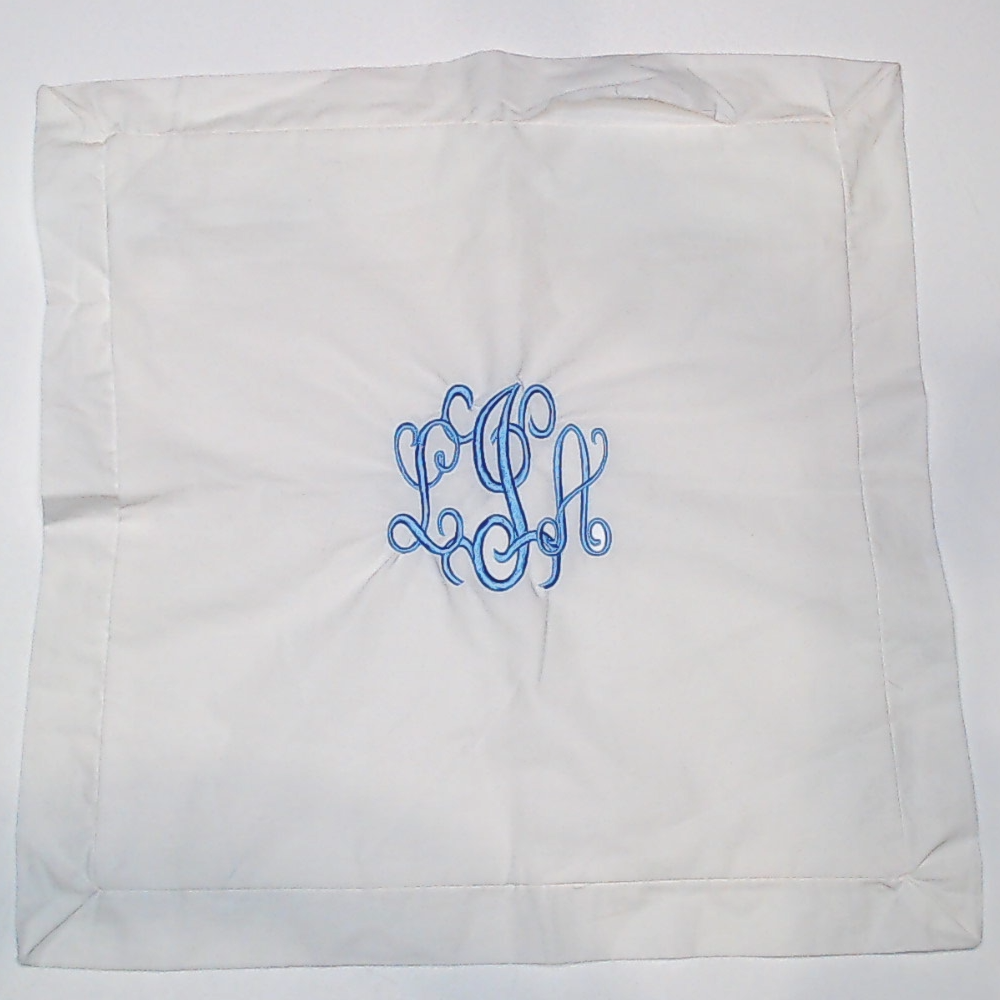 BLOOPER ACCESSORY: Monogrammed Pillow Sham