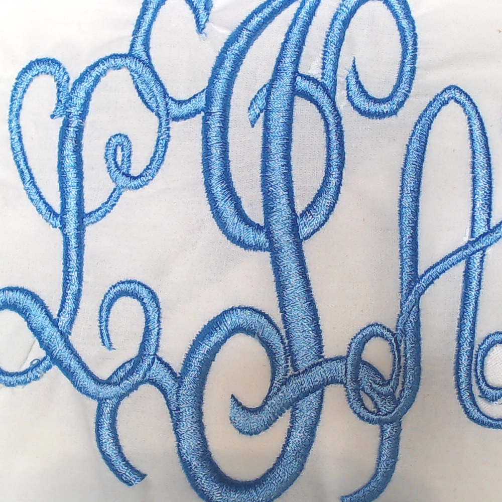 BLOOPER ACCESSORY: Monogrammed Pillow Sham