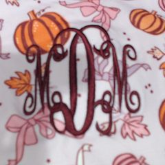 BLOOPER KIDS: Monogrammed Girls Twirl Dress