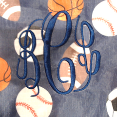 BLOOPER KIDS: Monogrammed Kids Activity Bag