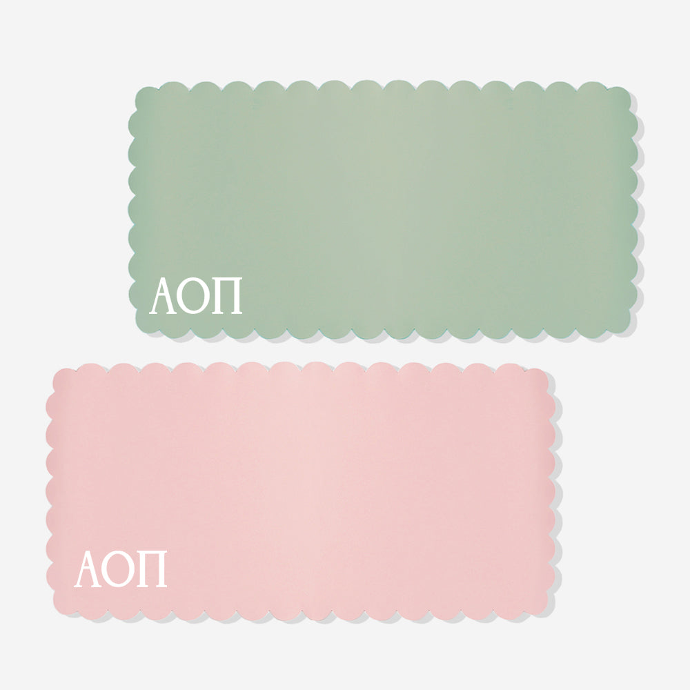 Alpha Omicron Pi Desk Mat | Faux Leather Sorority Desk Accessory