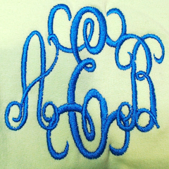 BLOOPER CLOTHING: Monogrammed Quarter Zip Sweatshirt