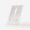 Clear Scalloped Picture Frame