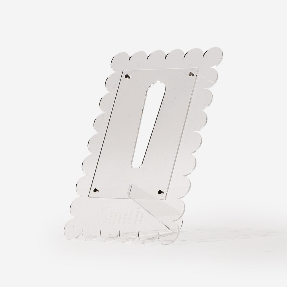 Clear Scalloped Picture Frame