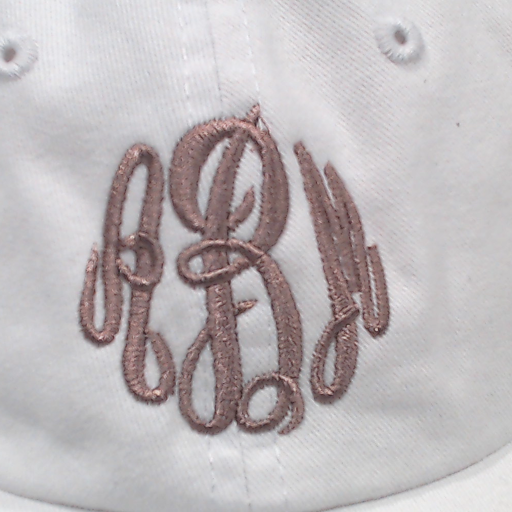 BLOOPER ACCESSORY: Monogrammed Baseball Hat