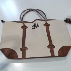 BLOOPER BAG: Monogrammed Vintage Weekender