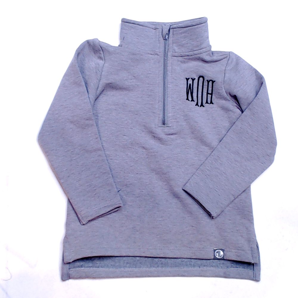 BLOOPER KIDS: Monogrammed Kids Pullover Sweatshirt