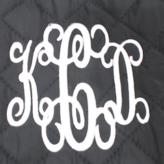BLOOPER ACCESSORY: Monogrammed Diamond Quilted Garment Bag
