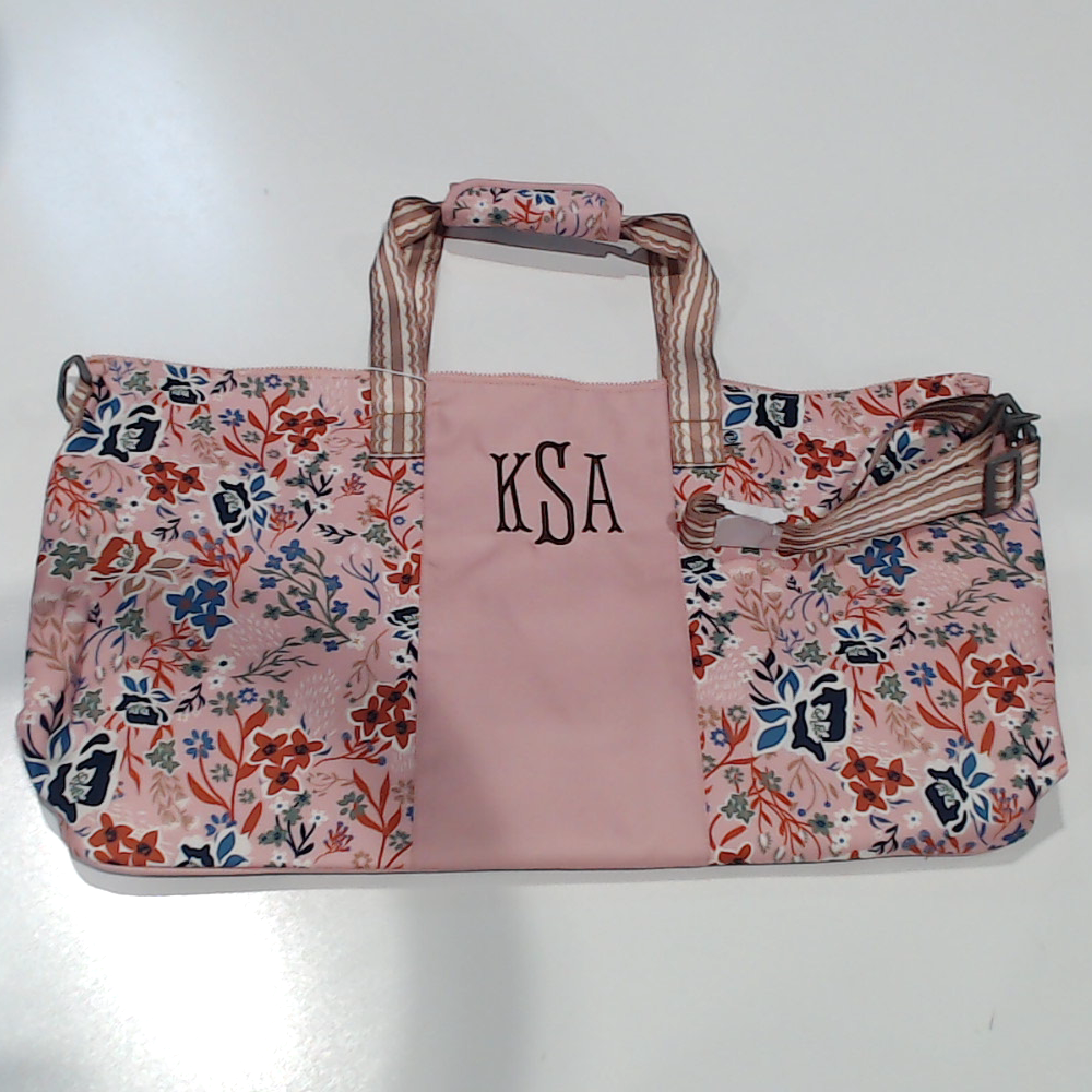 BLOOPER BAG: Monogrammed Weekend Bag