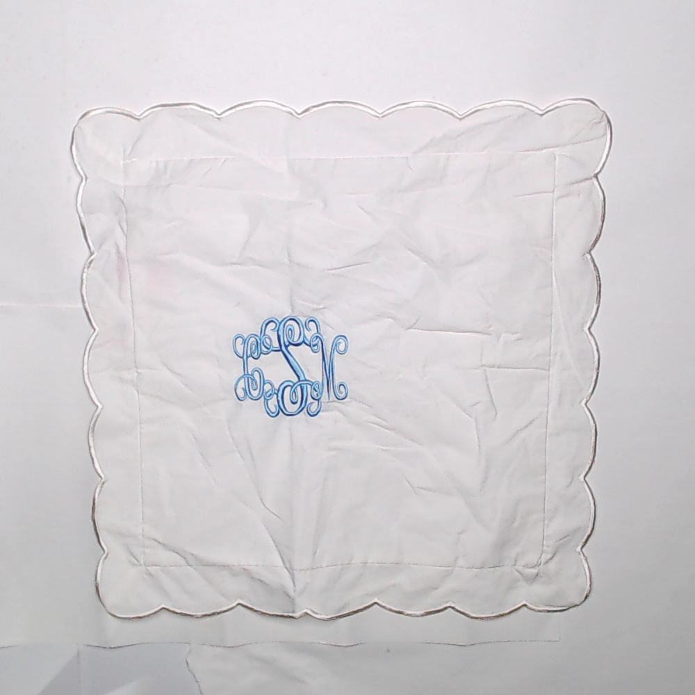 BLOOPER ACCESSORY: Monogrammed Pillow Sham