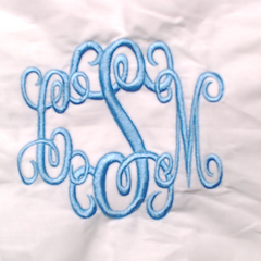 BLOOPER ACCESSORY: Monogrammed Pillow Sham