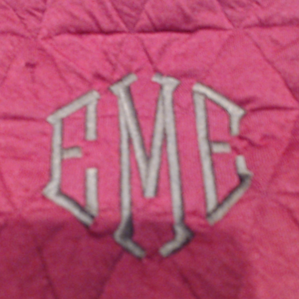 BLOOPER CLOTHING: Monogrammed Quilted Quarter Zip Pullover