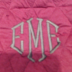 BLOOPER CLOTHING: Monogrammed Quilted Quarter Zip Pullover
