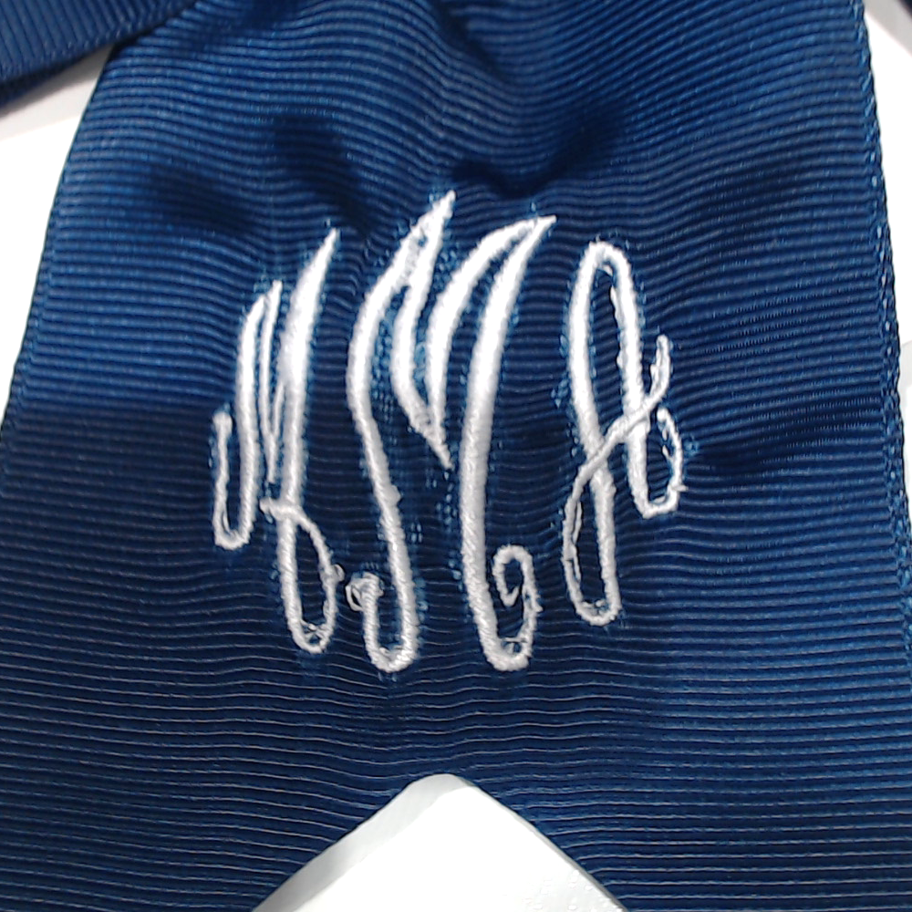 BLOOPER KIDS: Monogrammed Girls Hair Bow