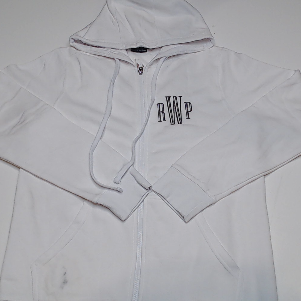 BLOOPER CLOTHING: Monogrammed Hooded Sweatshirt Jacket