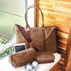 spring 23 waxed canvas weekender bag collection