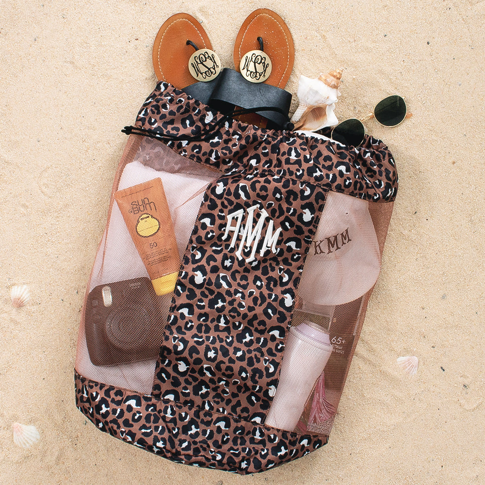 cheetah beach backpack at the pool
