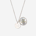 Alpha Phi Forget Me Not Necklace | Silver