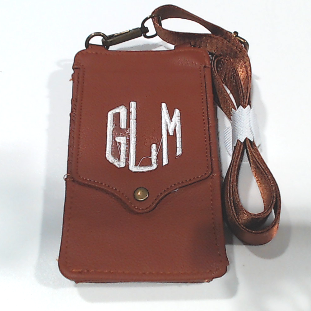 BLOOPER BAG: Monogrammed Phone Crossbody