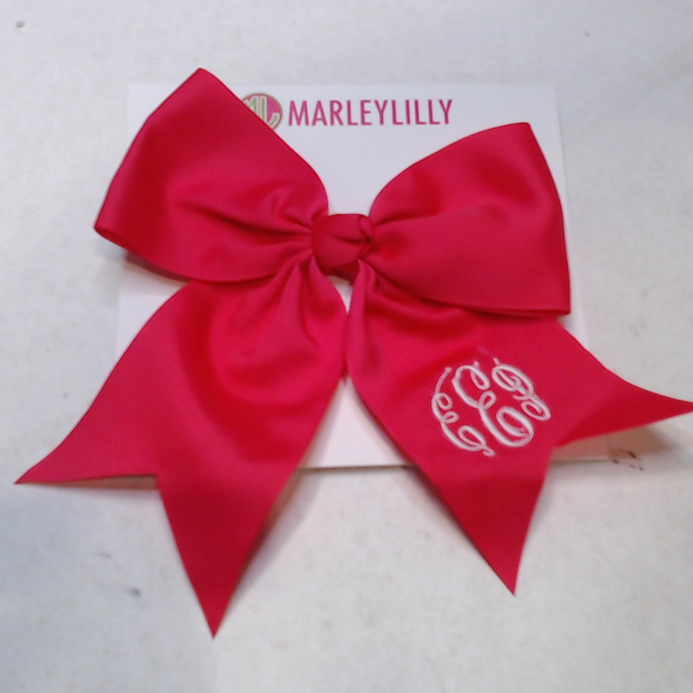 BLOOPER KIDS: Monogrammed Girls Hair Bow