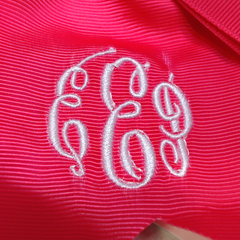 BLOOPER KIDS: Monogrammed Girls Hair Bow