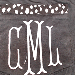 BLOOPER CLOTHING: Monogrammed Pajama Shirt