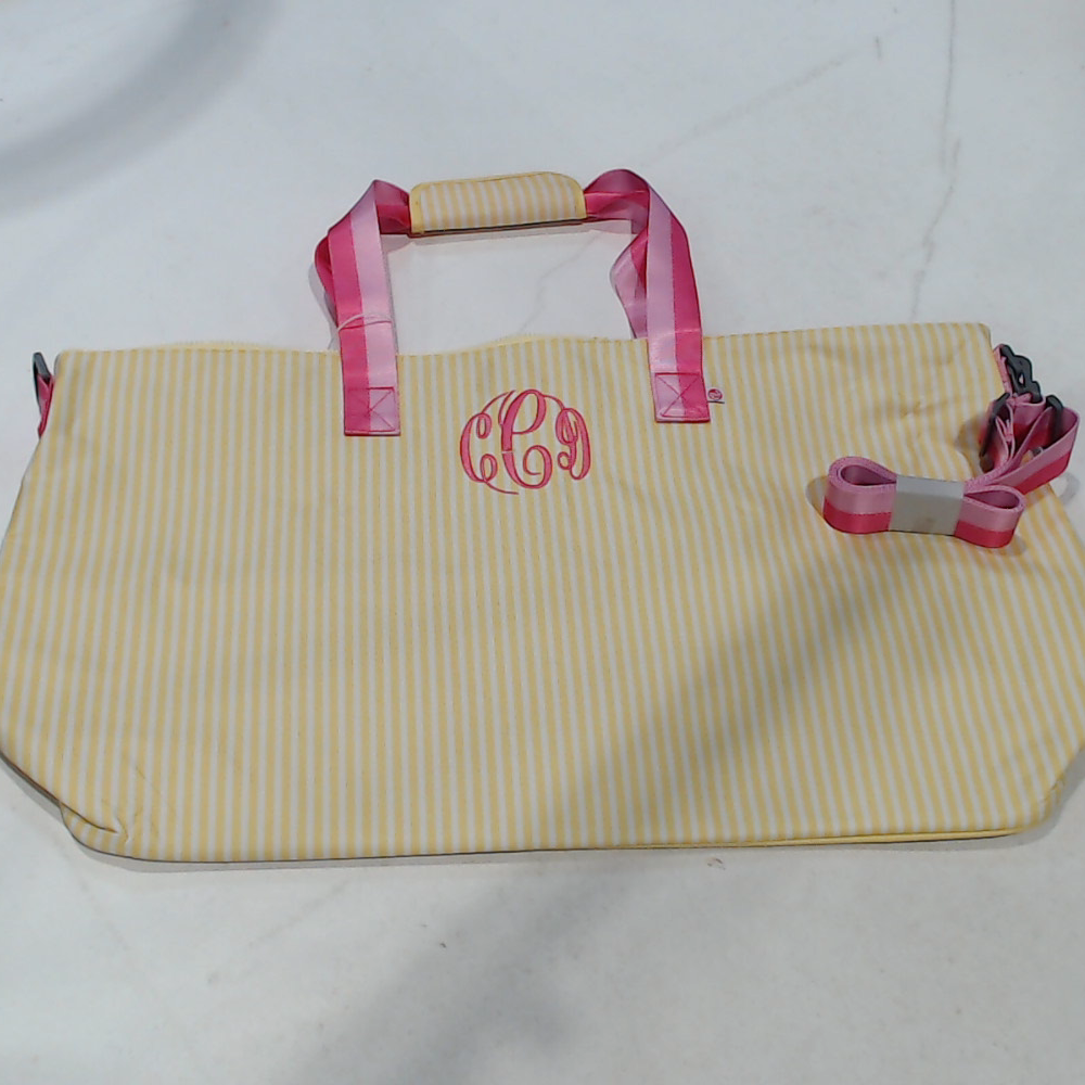 BLOOPER BAG: Monogrammed Weekend Bag