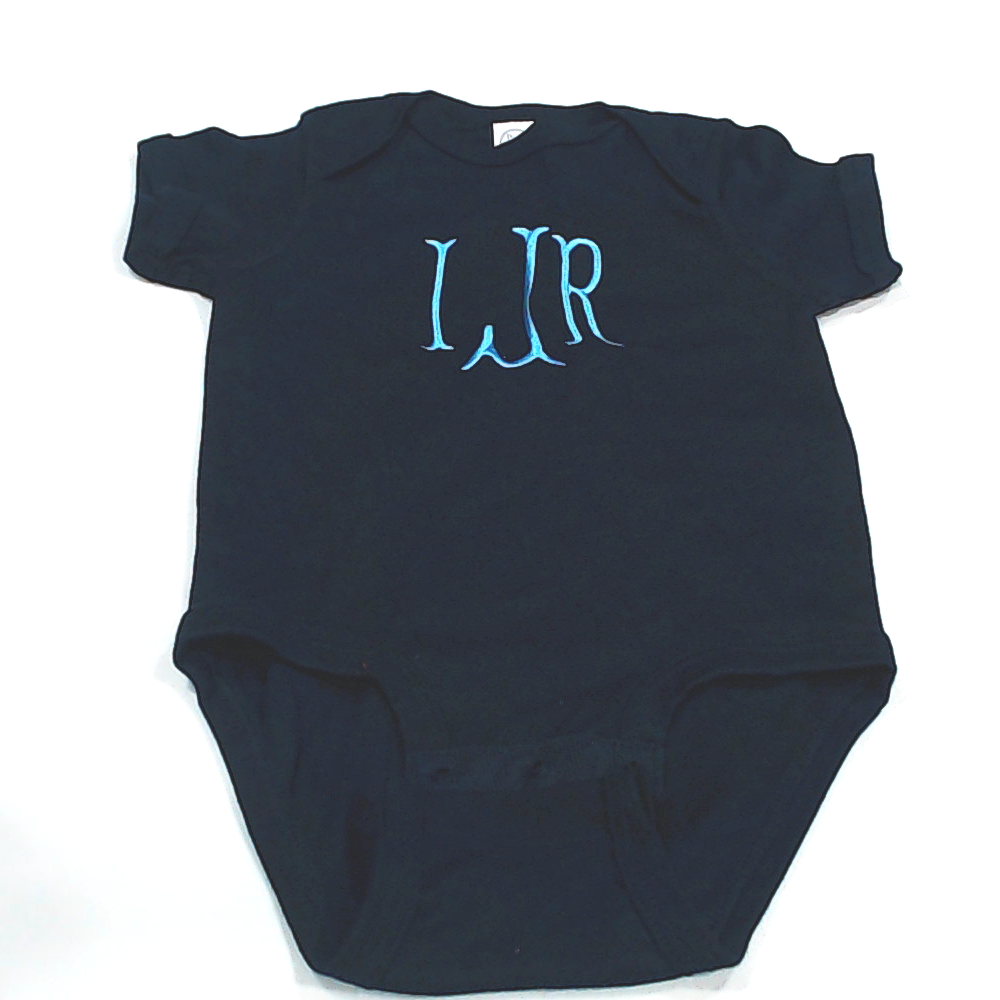 BLOOPER KIDS: Monogrammed Baby Short Sleeve Bodysuit