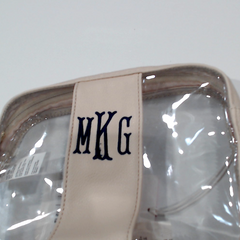 BLOOPER BAG: Monogrammed Clear Stadium Crossbody Bag