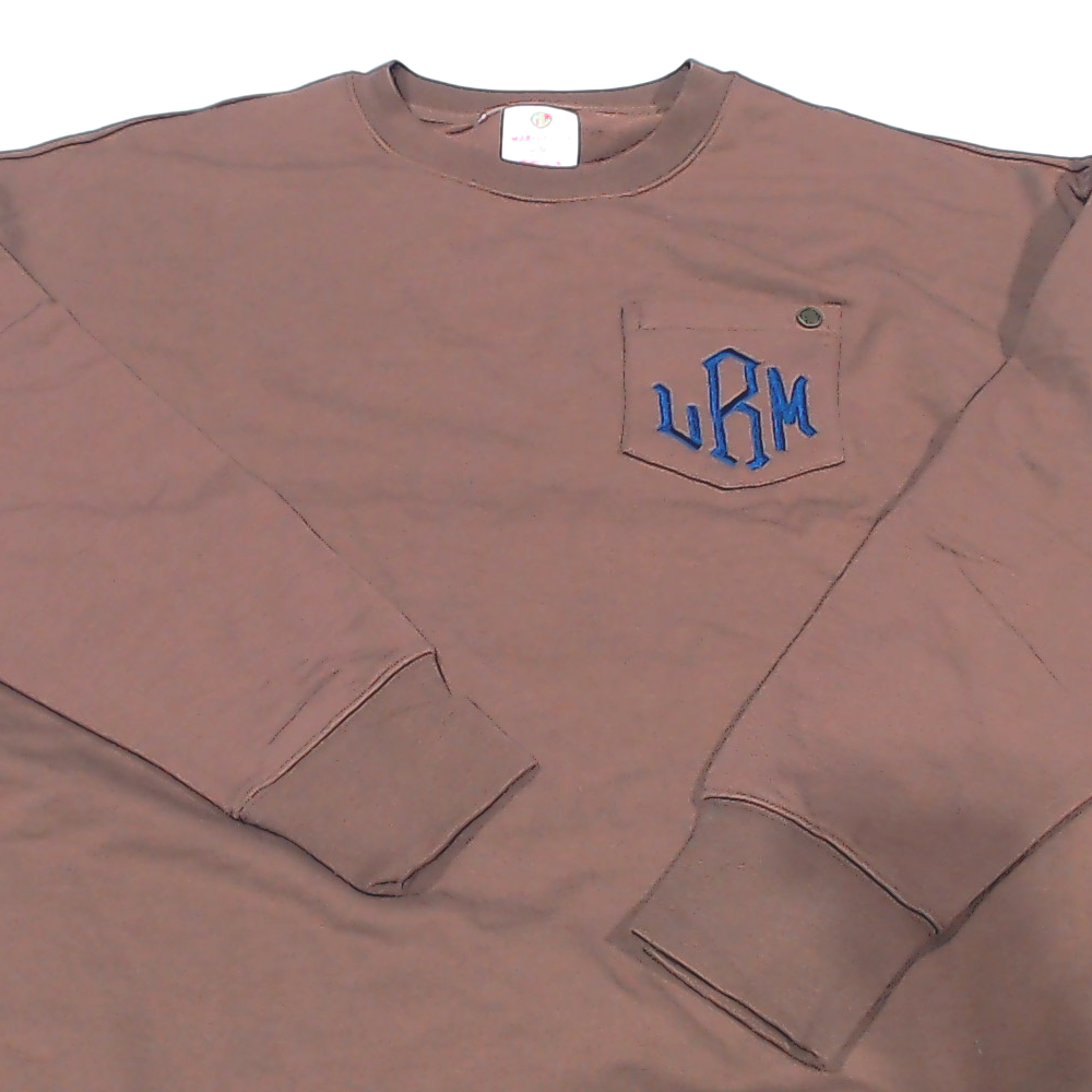 BLOOPER CLOTHING: Monogrammed Crewneck Sweatshirt